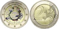 Estonie 2 euros 2 Euros - 10 ans de l'Euro - Colorisée - 2012 -