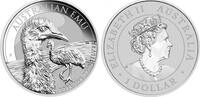 Australie 1 Dollar 1 Dollar Elisabeth II - Emeu - Once 2022 - Argent -