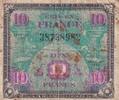 France 10 francs 10 Francs - Drapeau - Sans Série - 1944 - VF.18.01 -
