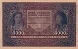 Pologne  5000 Marek - T. Kosciuszko - Femme - 1920 - Séries variées - P.31 TTB