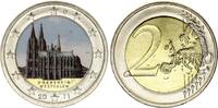 Allemagne  2 Euros - Cathédrale de Cologne - Colorisée - D Munich - 2011 SPL