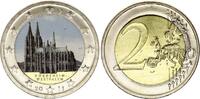 Allemagne 2 euros 2 Euros - Cathédrale de Cologne - Colorisée - F Stuttgart - 2011 -