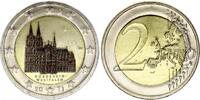 Allemagne 2 euros 2 Euros - Cathédrale de Cologne - Colorisée - G Karlsruhe - 2011 -