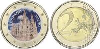Espagne 2 euros 2 Euros - Cathédrale de Burgos - Colorisée - 2012 -
