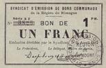 France 1 franc 1 Franc - Syndicat d'Emission de Bons Communaux - Rimogne - 1917 - Série S.2 - P.08-190 -