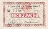 France 1 franc 1 Franc - Cornimont- 1915 - Série A - P.88-13 -