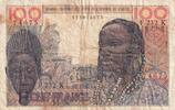 BCEAO 1965 100 Francs - Masque - 02-03-1965 - Série F.232 - Lettre K (Sénégal) - P.701Ke TB+