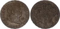 Espagne 2 maravedis 2 Maravedis Ferdinand VII - 1833 - Ségovie - KM.487 -