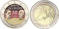 Allemagne  2 Euros - Traité de lElysée - Colorisée - J (Hambourg) - 2013 SPL