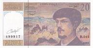 France 20 francs 20 Francs - Debussy - Signé Vigier - 1993 - Série D.045 - F.66BIS.05 -