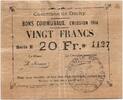 France 20 francs 20 Francs Dechy Commune - 1914 -