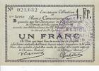 France 1 franc 1 Franc Douai Commune - 1916 -