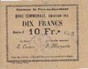 France 10 francs 10 Francs Flers-En-Escrebieux Commune - 1914 -