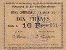 France 10 francs 10 Francs Flers-En-Escrebieux Commune - 1914 -