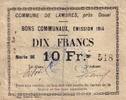 France 10 f 10 F Lambres -