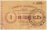 France 1 franc 1 Franc Foreste Commune - 15/04/1915 -