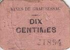 France 10 10 centimes Graissessac Mines de Graissessac -