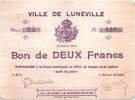 France 2 francs 2 Francs Lunéville Ville -