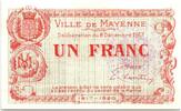 France 1 franc 1 Franc Mayenne Ville - 1917 -
