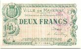 France 2 francs 2 Francs Mayenne Ville - 1917 -