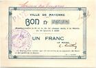 France 1 franc 1 Franc Mayenne Ville -