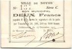 France 2 francs 2 Francs Noyon Ville - 1915 -