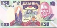 Zambie 50 kwacha 50 Kwacha Prés K. Kaunda - Esclave (1986-1988) -