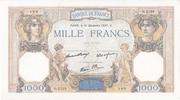 France 1000 francs 1000 Francs Cérès et Mercure - 16-12-1937 - Série O3129 -