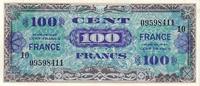 Frankreich 100 F Allied Military Currency 100 f 1945 I- / VZ+ / VZ-ST