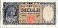 Italie 1000 lire 1000 Lire 1949 - Italie ornée de perles -
