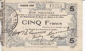 France 5 francs 5 Francs Fourmies Commune - 1915 -