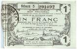 France 1 franc 1 Franc Hirson Bon Régional - 1917 -