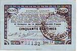 France 50 centimes 50 Centimes 70 communes -