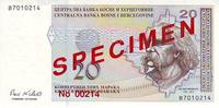 Bosnie-Herzégovine 20 convertible maraka 20 Convertible Maraka - F. Visjic - 1998 -