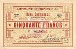 France 50 f 50 F Oignies -