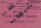 France 10 francs 10 Francs Carcassonne 10 Frs de viande de boeuf -