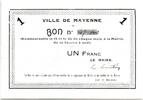 France 1 franc 1 Franc Mayenne Ville -