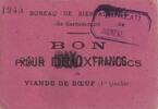 France 10 francs 10 Francs Carcassonne Bon pour 10 Frs de viande -