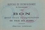 France Sans valeur Carcassonne Bon pour 2 Kg de pain bis blanc -