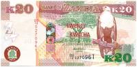 Zambie 20 kwacha 20 Kwacha Aigle - Gazelle -