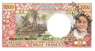 Nle Calédonie 1000 francs 1000 Francs Tahitienne - 1983 - Spécimen - Neuf -