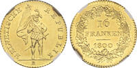 16 Franken 1800-B Switzerland Helvetic Republic NGC MS62 PL