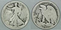 USA Walking Liberty Half Dollar; Choice Original AG; Perfect For The Grade! -