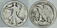 USA Obverse Walking Liberty Half Dollar; Choice Original G -