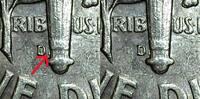 USA /D Separated FS-502 Roosevelt Dime; Choice -