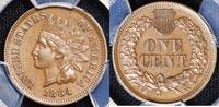 USA 1864 Indian Head Cent PCGS AU-55; L On Ribbon; Premium Quality Beauty! 472,38 EUR  + 51,52 EUR frais d'envoi
