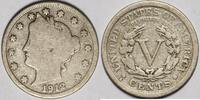 USA 1912-S Liberty Nickel; VG; First S-Mint Nickel!  146,00 EUR  + 13,73 EUR frais d'envoi