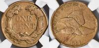 USA 1857 Flying Eagle Cent Straight Clip Mint Error NGC VG-10 257,66 EUR  + 51,52 EUR frais d'envoi