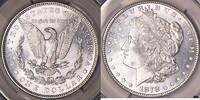 Dollars, Dollars Morgan Dollar 7TF Reverse of 1879  CAC MS 63; Premium Q... 669,87 EUR  + 89,31 EUR frais d'envoi