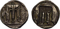 Bruttium, Croton AR nomos c. 480-430 BC Tripod, heron to left/incuse tri... 750,00 EUR600,00 EUR  + 25,00 EUR frais d'envoi